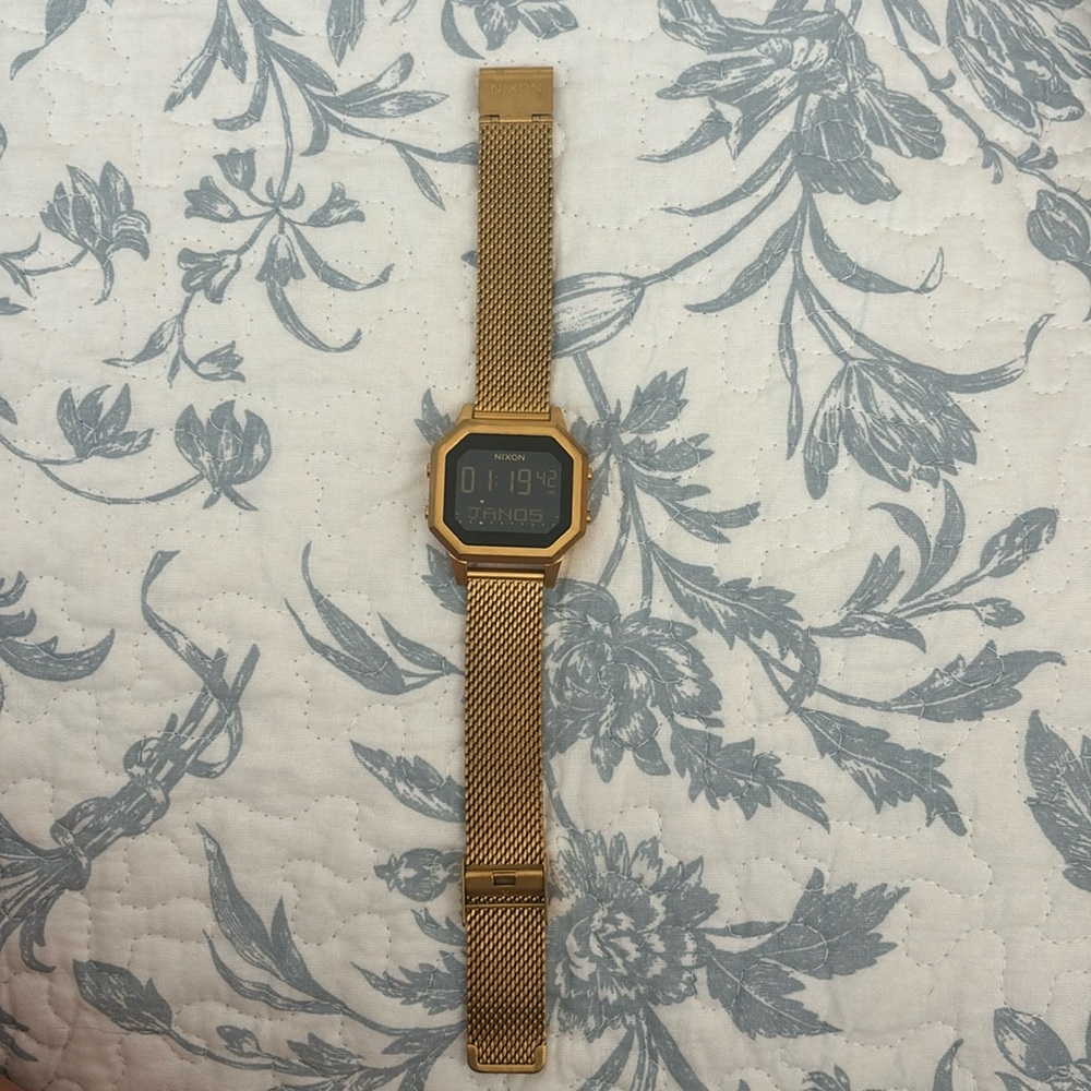 Gold Nixon watch
